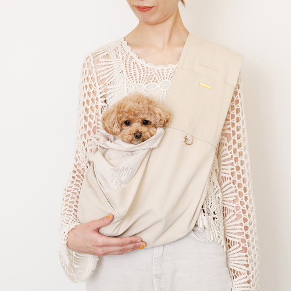 メッシュ付ドッグスリング【名入れ刺繍対応】